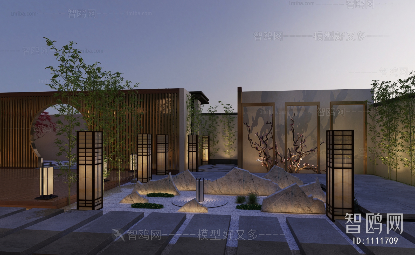 New Chinese Style Courtyard/landscape