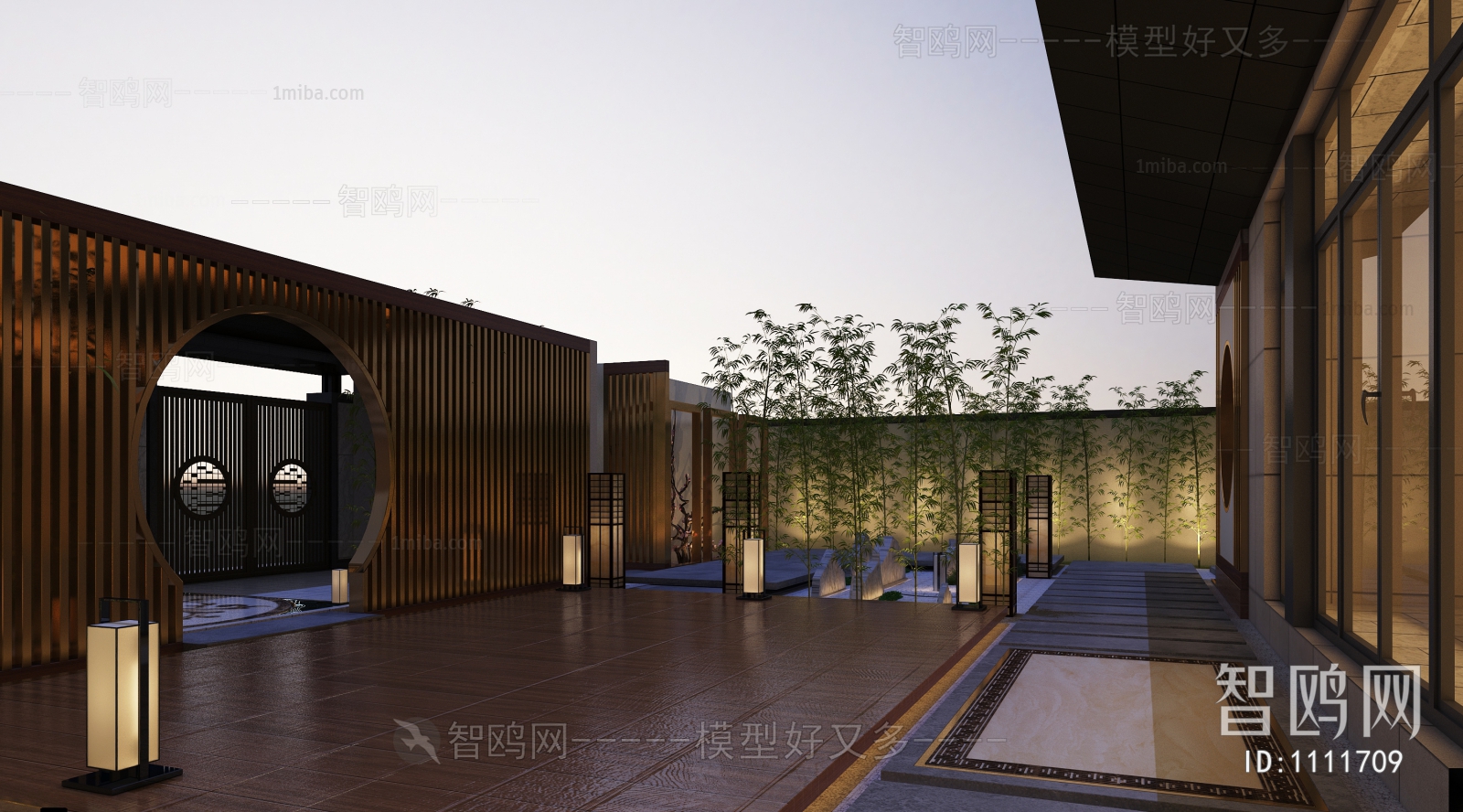 New Chinese Style Courtyard/landscape