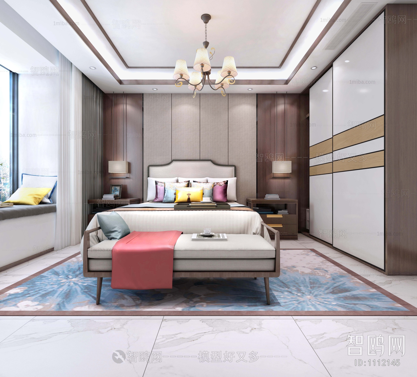 New Chinese Style Bedroom