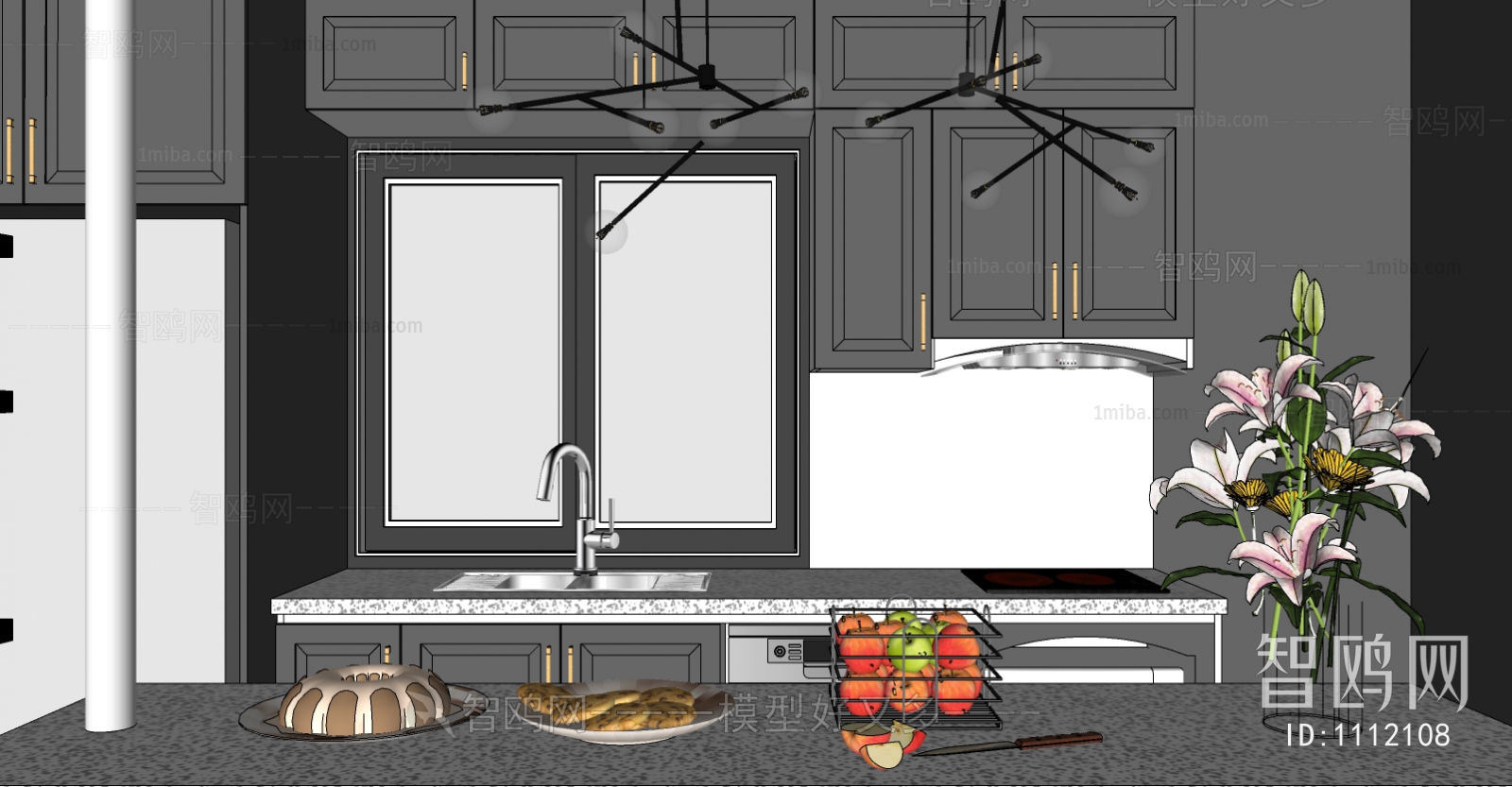 European Style Open Kitchen