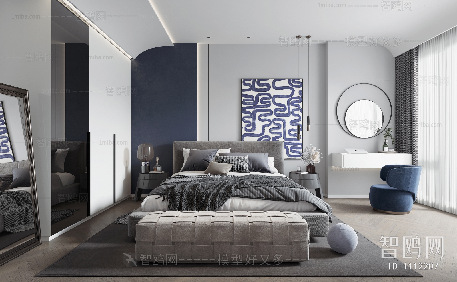 Modern Nordic Style Bedroom