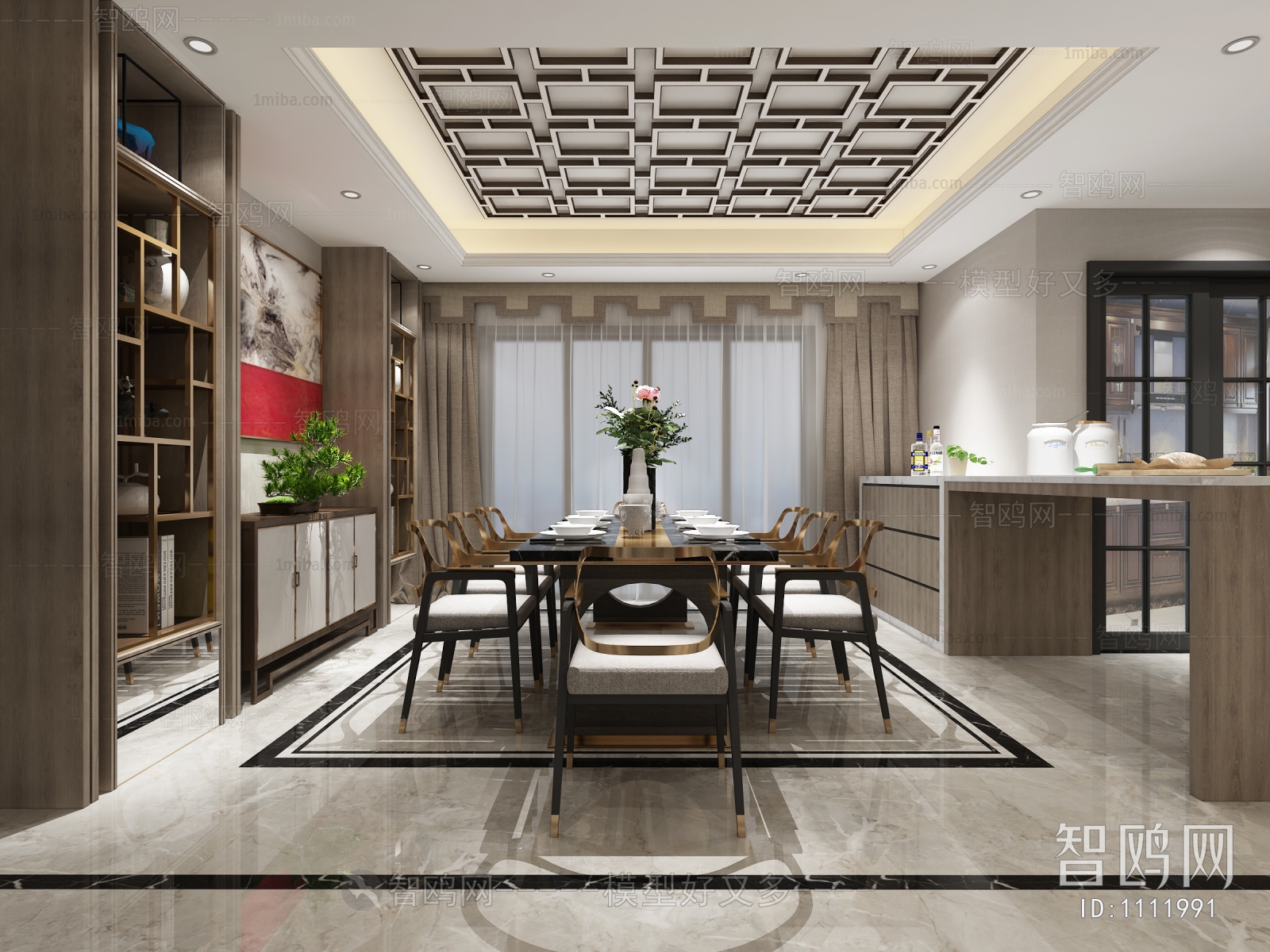 New Chinese Style Dining Room