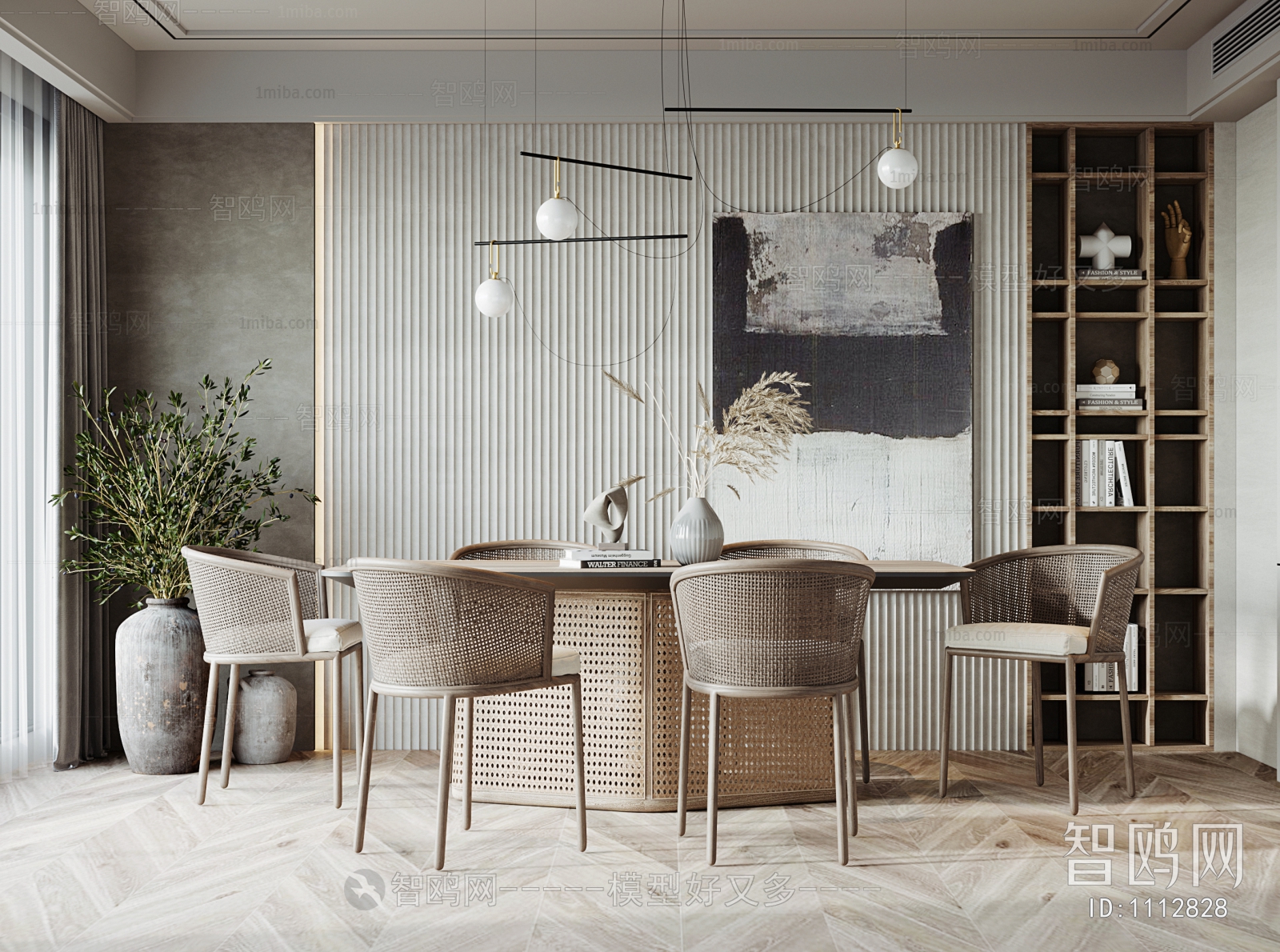 Wabi-sabi Style Dining Room