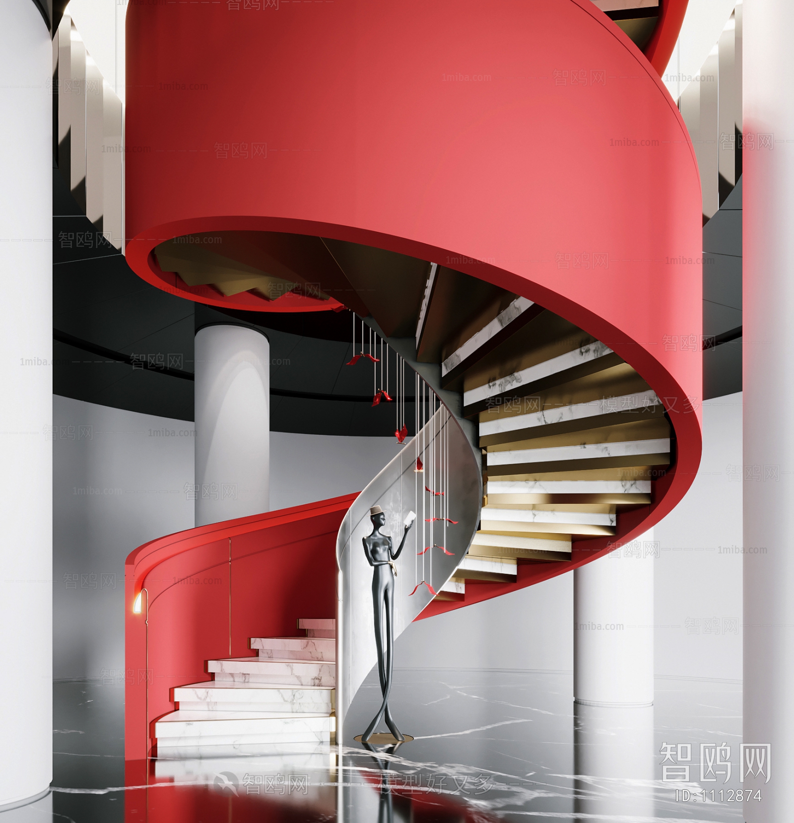 Modern Rotating Staircase