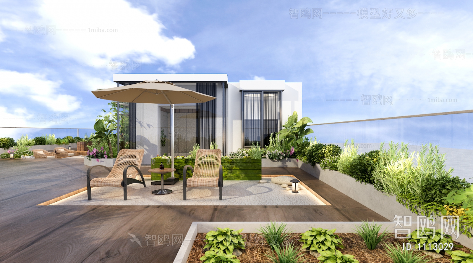 Modern Courtyard/landscape