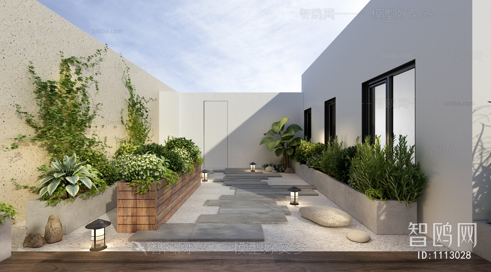 Modern Courtyard/landscape