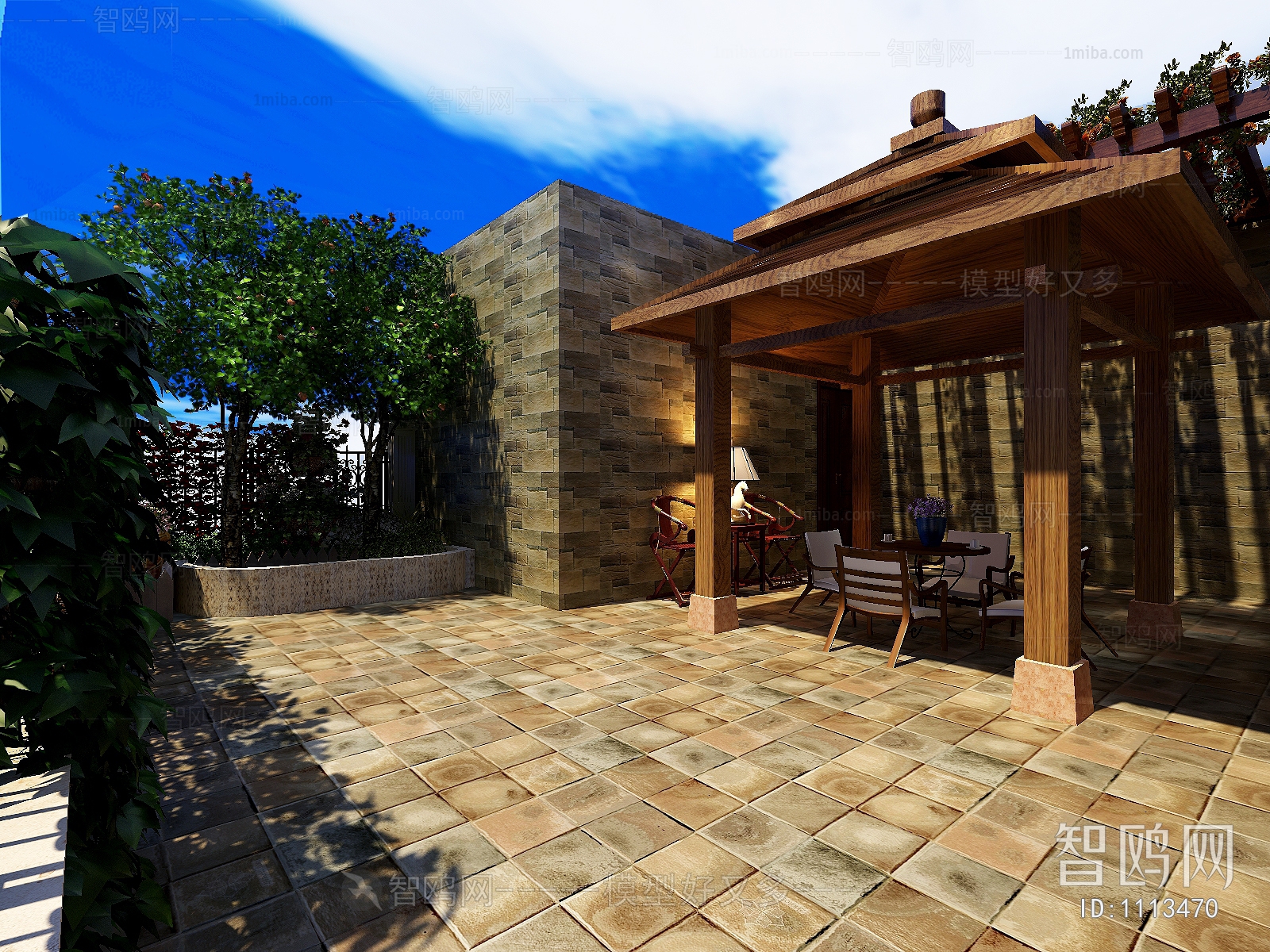 New Chinese Style Courtyard/landscape