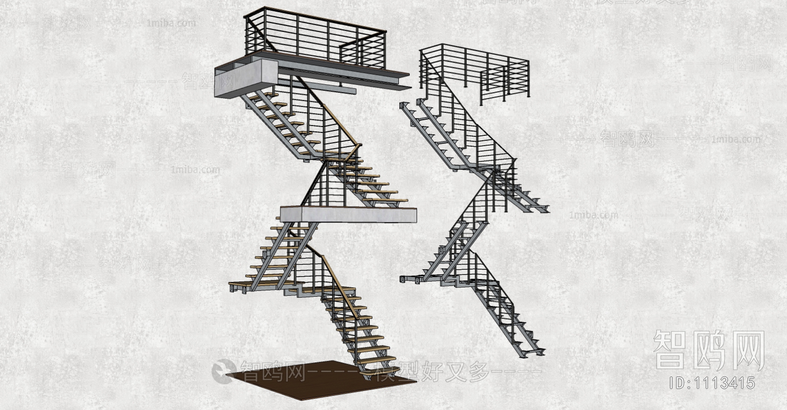 Modern Stair Balustrade/elevator