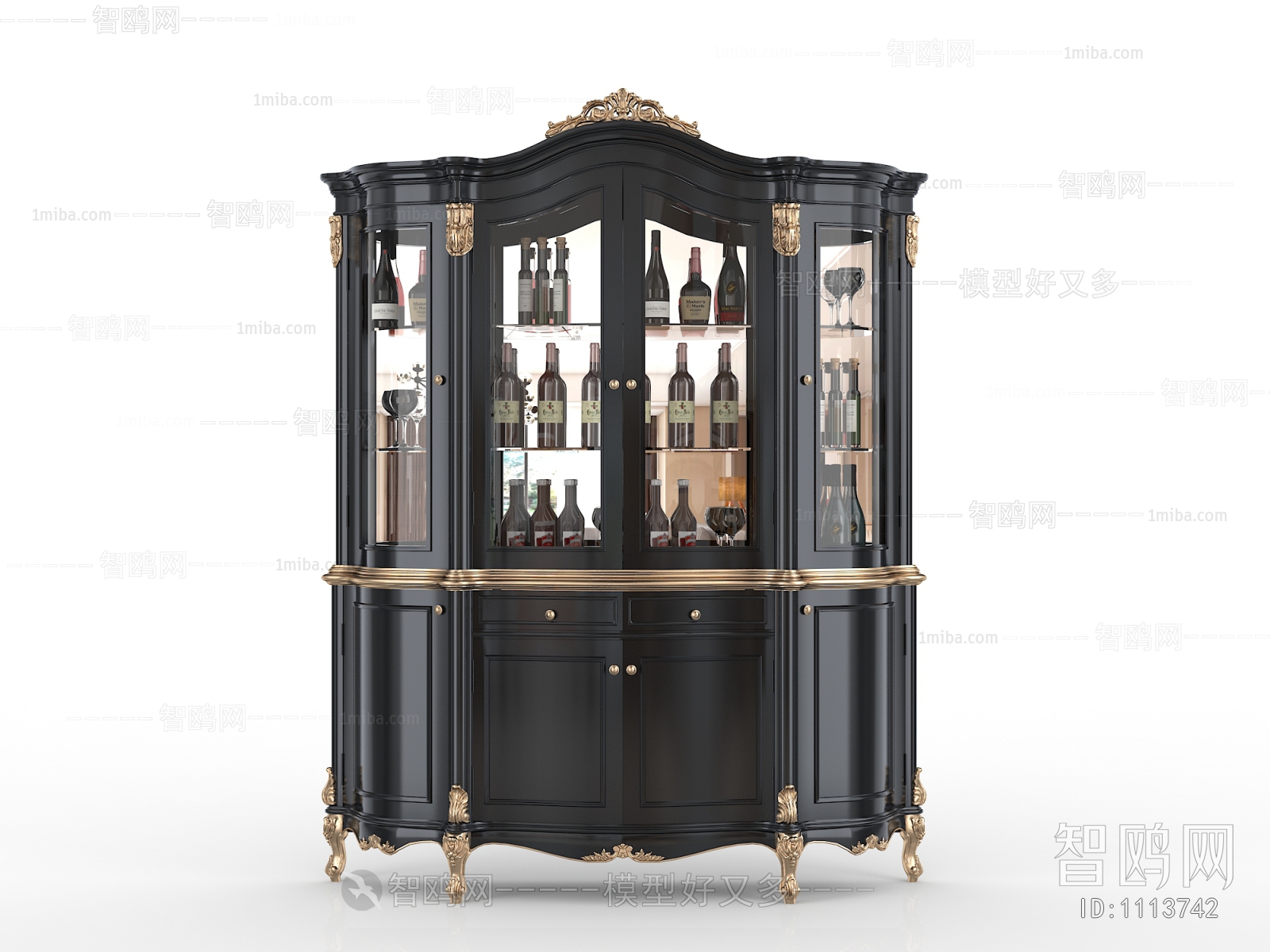 European Style Wine Cabinet