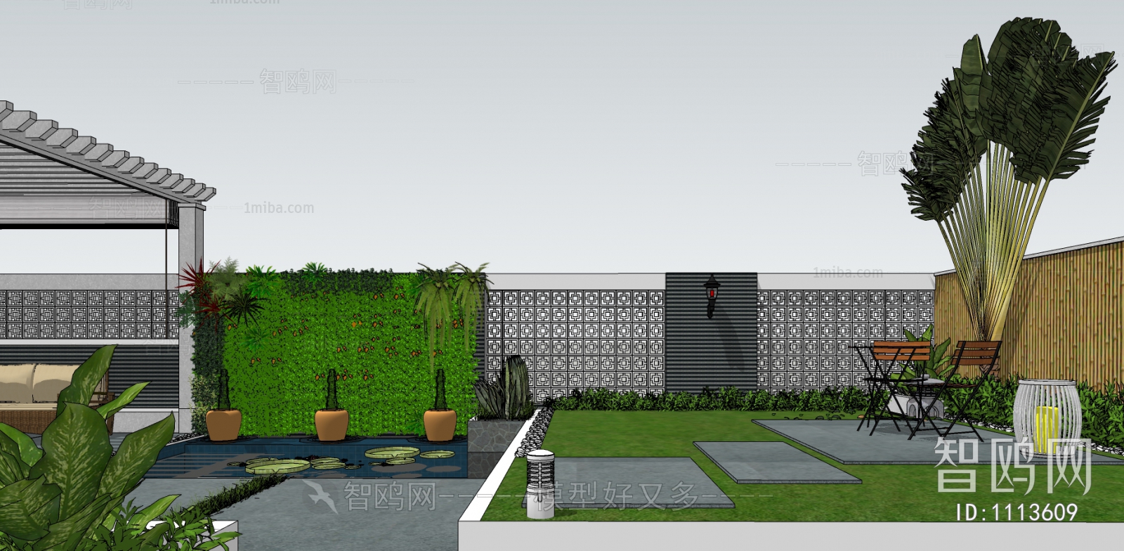 Modern Courtyard/landscape