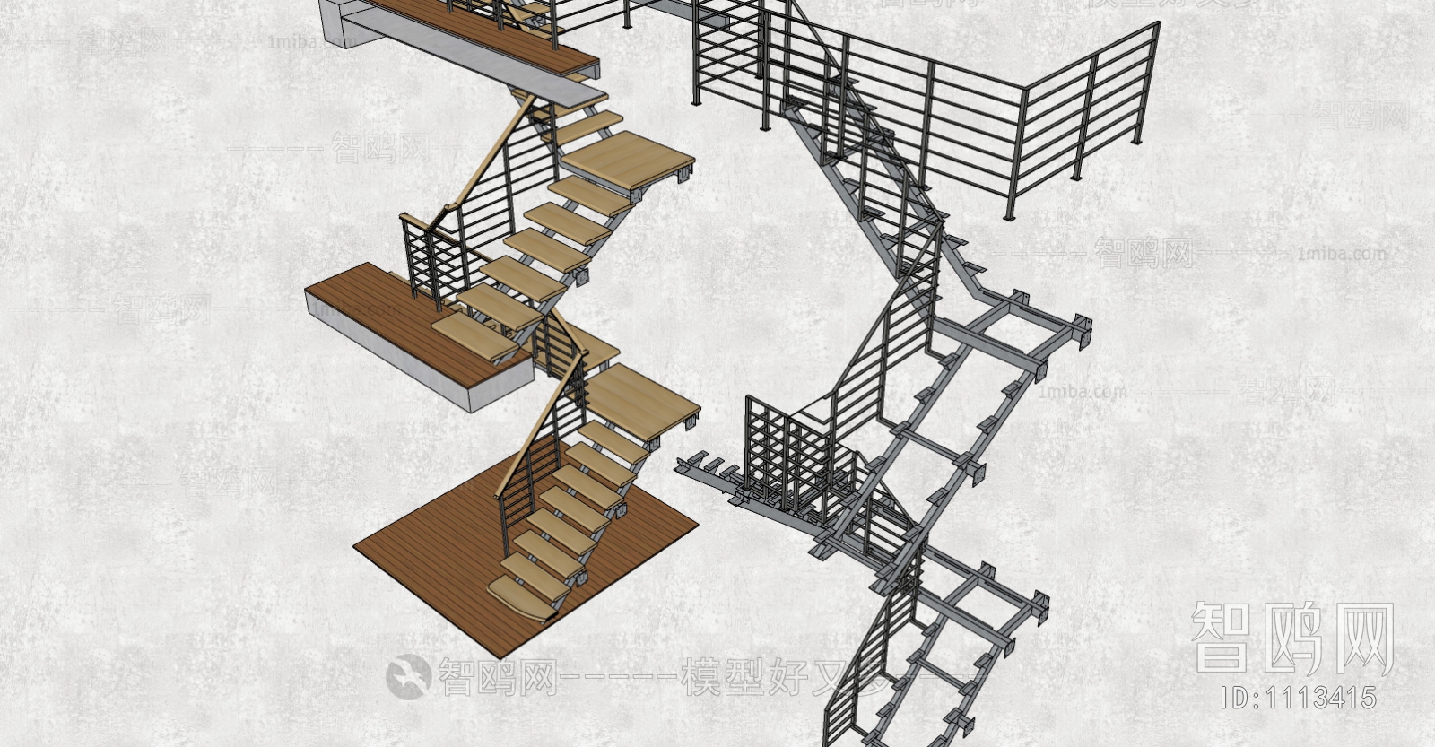 Modern Stair Balustrade/elevator