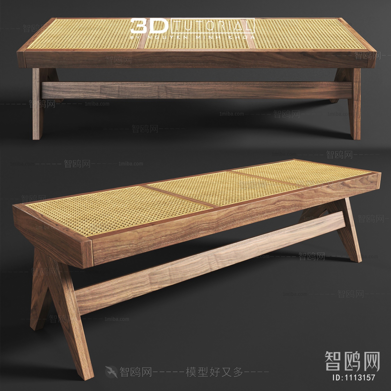 Wabi-sabi Style Bench