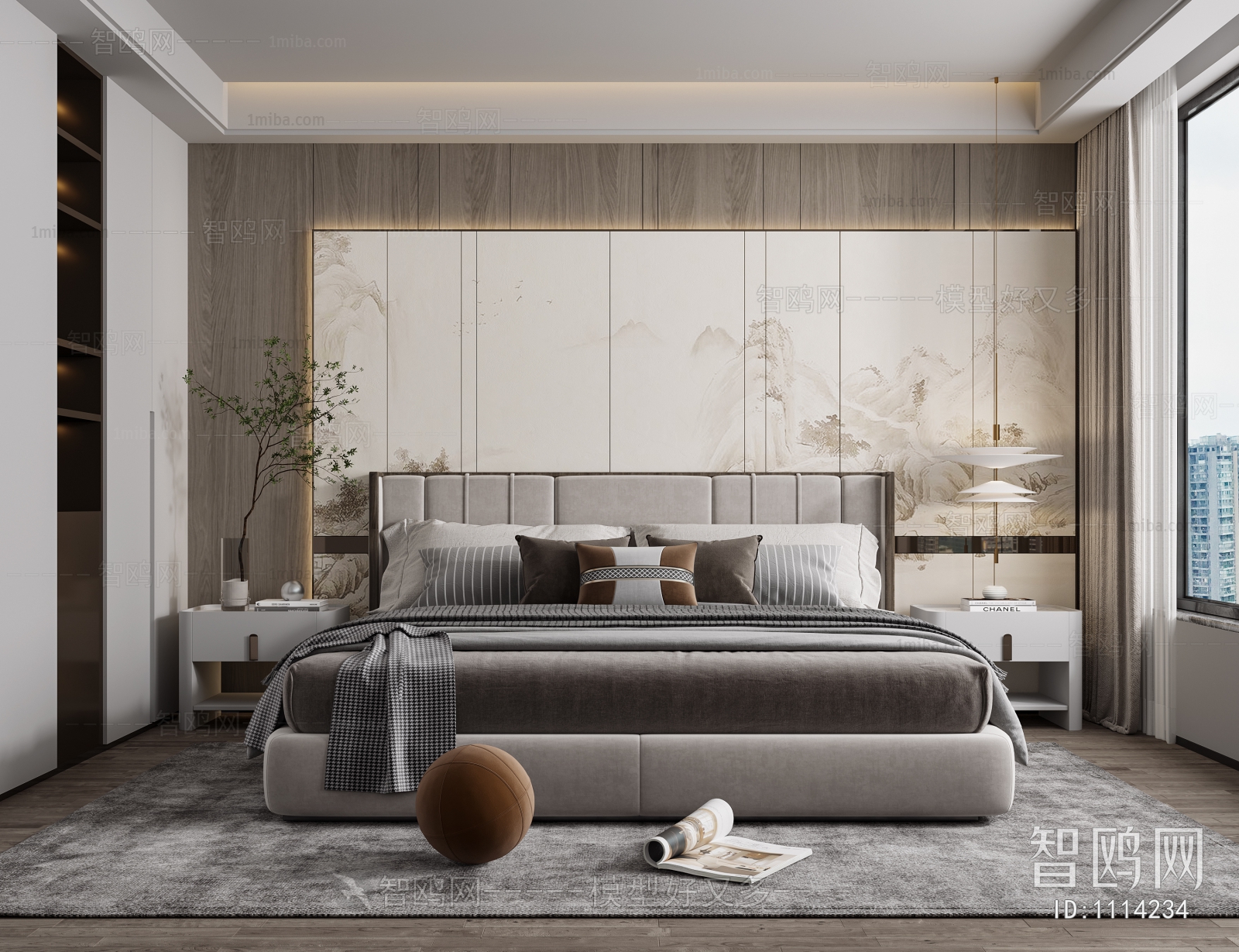 New Chinese Style Bedroom