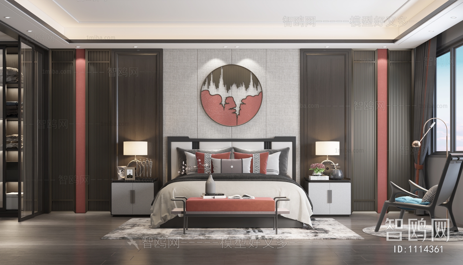 New Chinese Style Bedroom