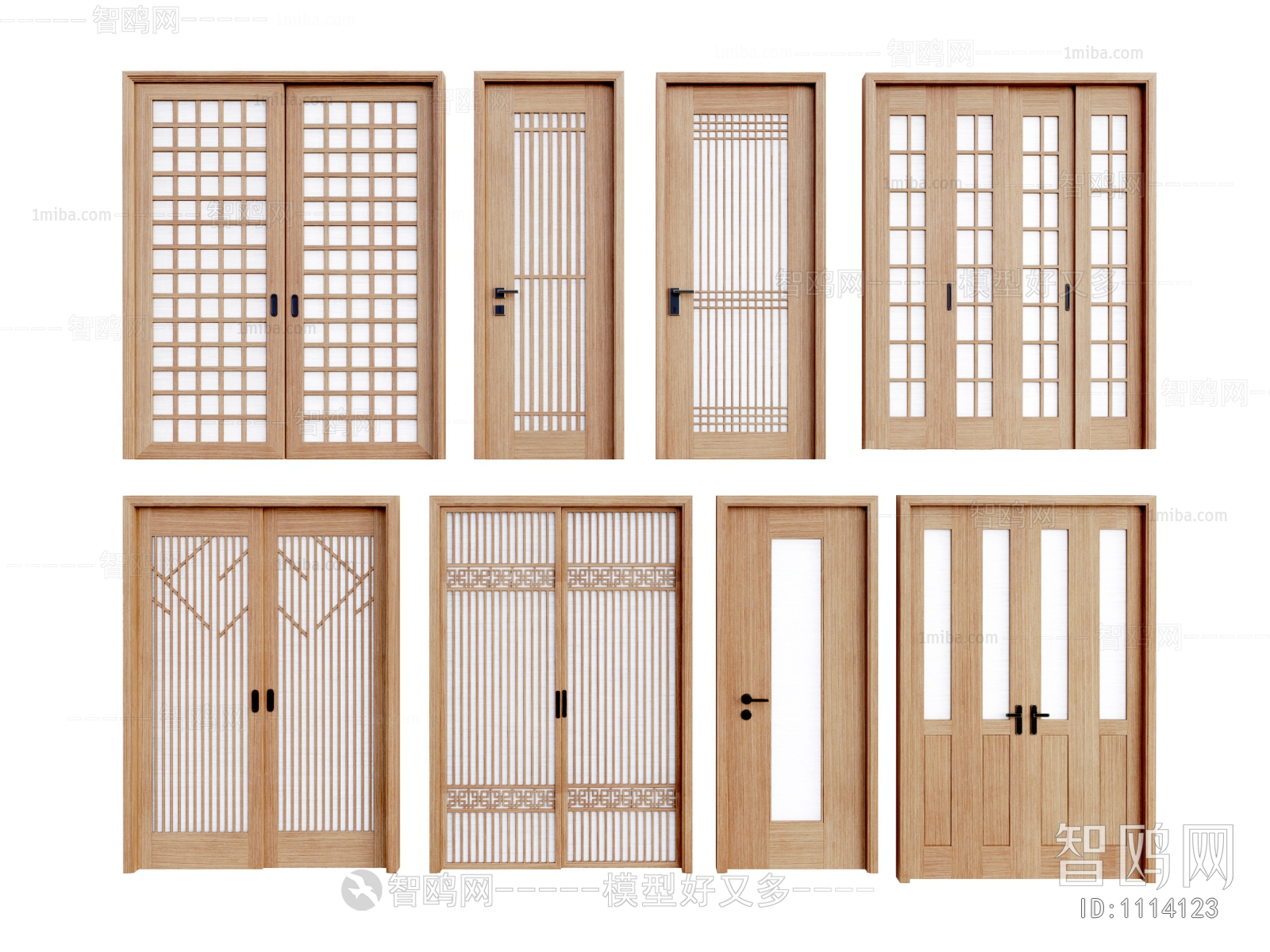 Japanese Style New Chinese Style Door