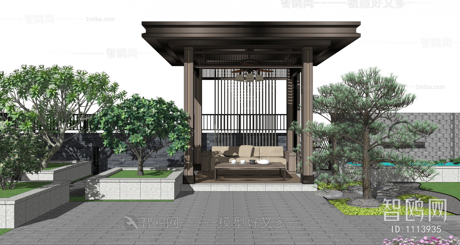 New Chinese Style Courtyard/landscape