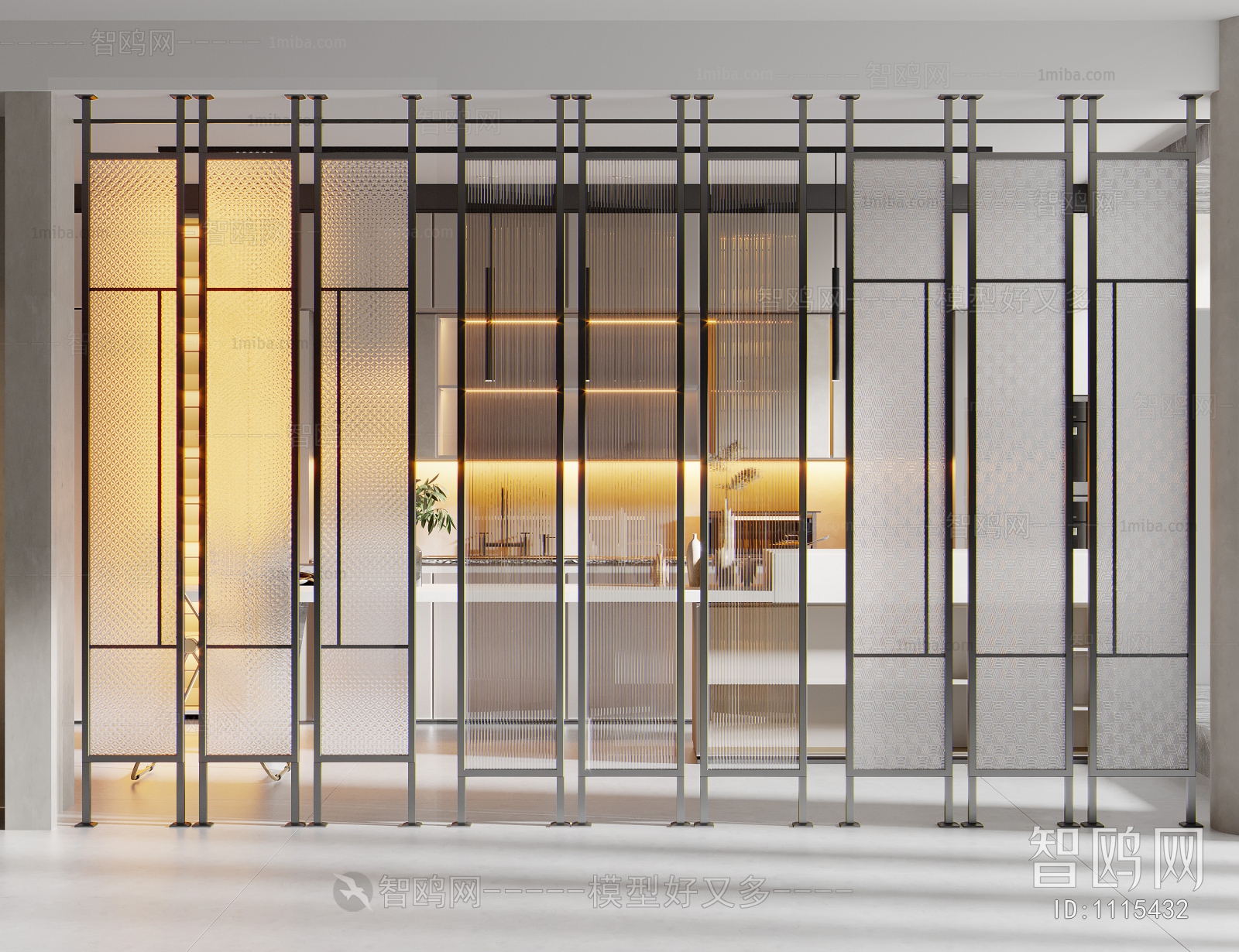 Modern Glass Screen Partition