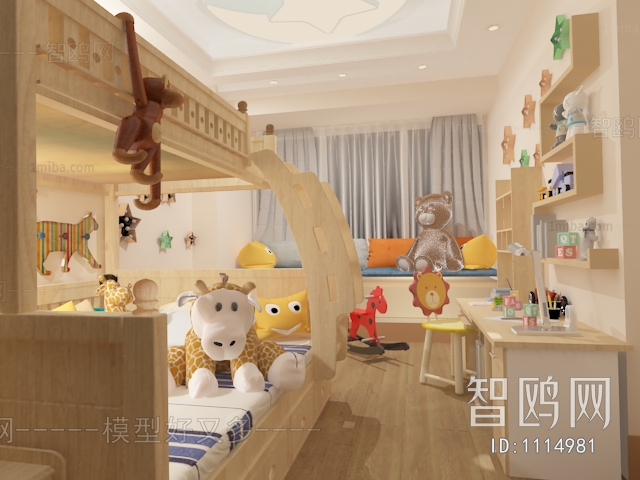 Modern Children's Room Activity Room