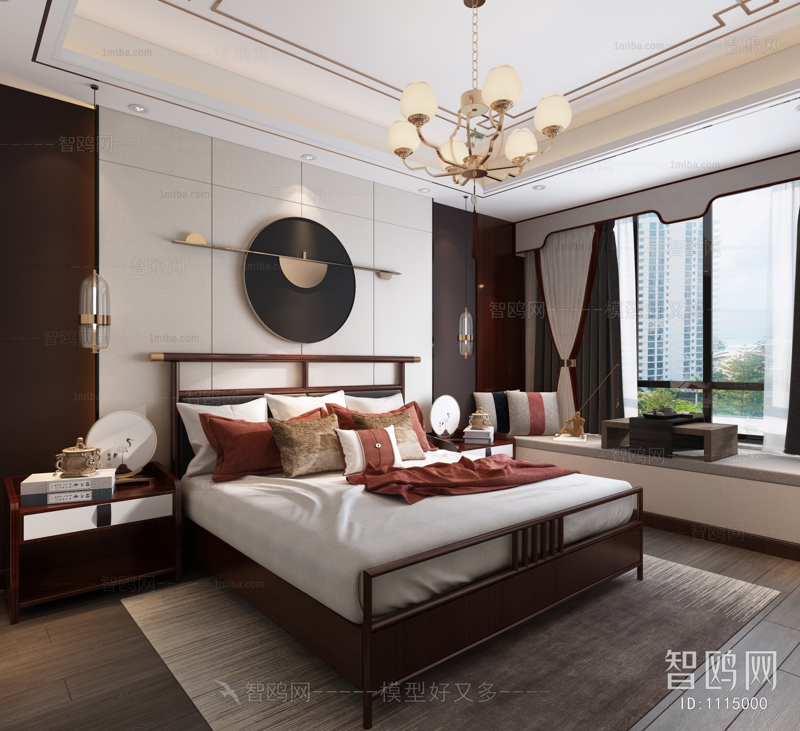 New Chinese Style Bedroom