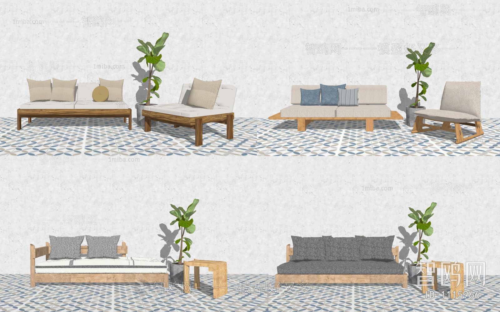 Nordic Style Sofa Combination