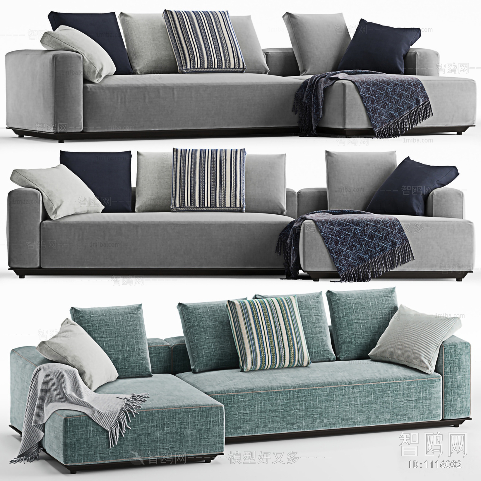 Modern Multi Person Sofa