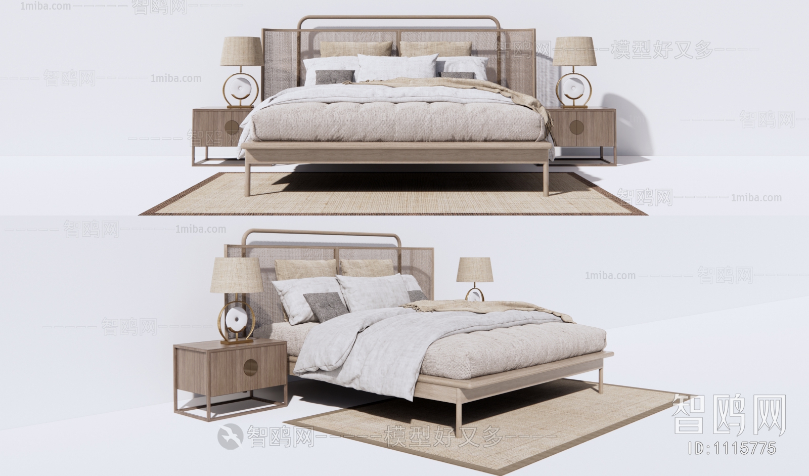 New Chinese Style Double Bed