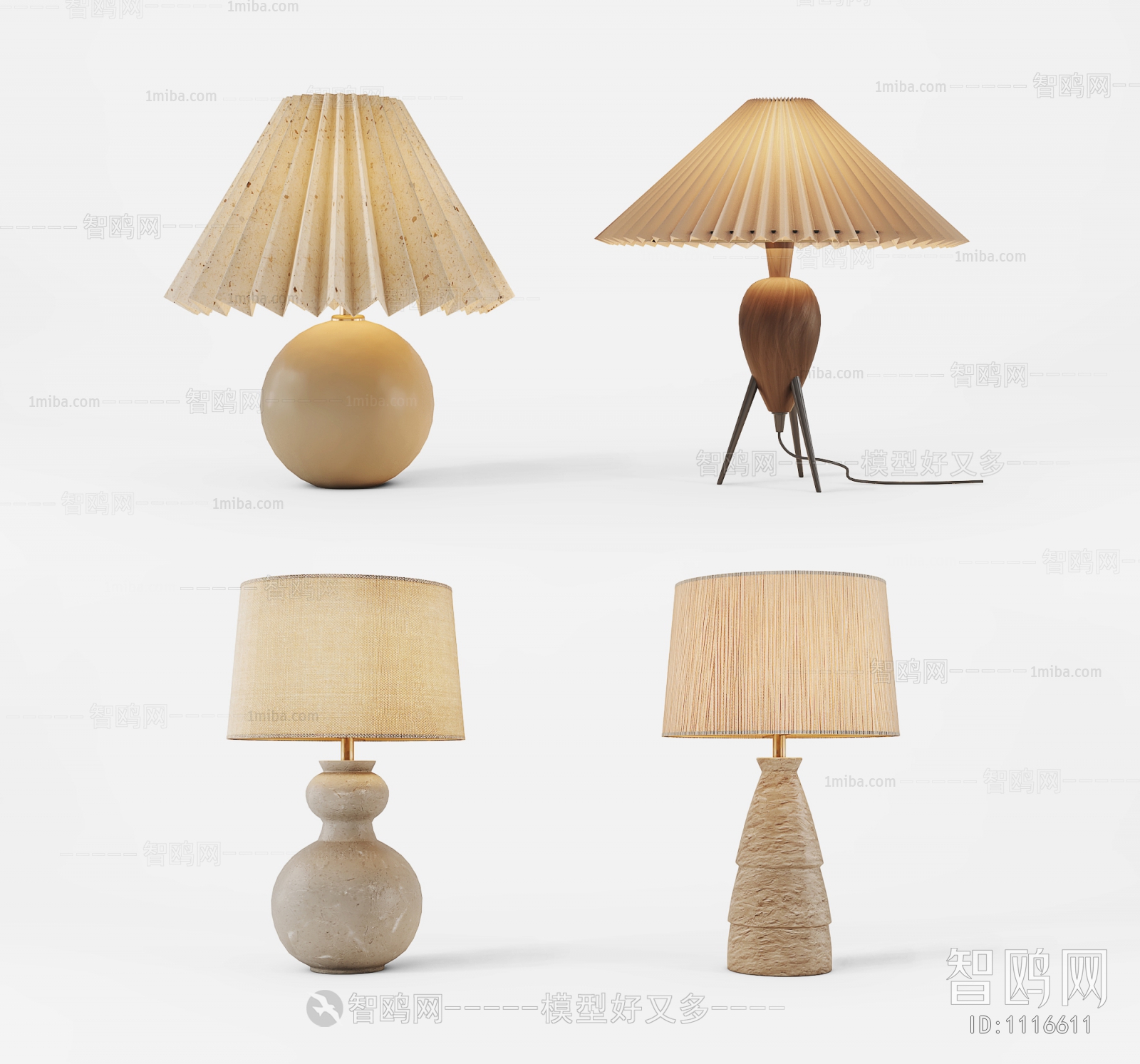 Wabi-sabi Style Table Lamp