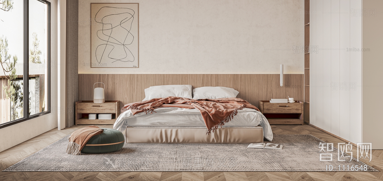 Wabi-sabi Style Bedroom