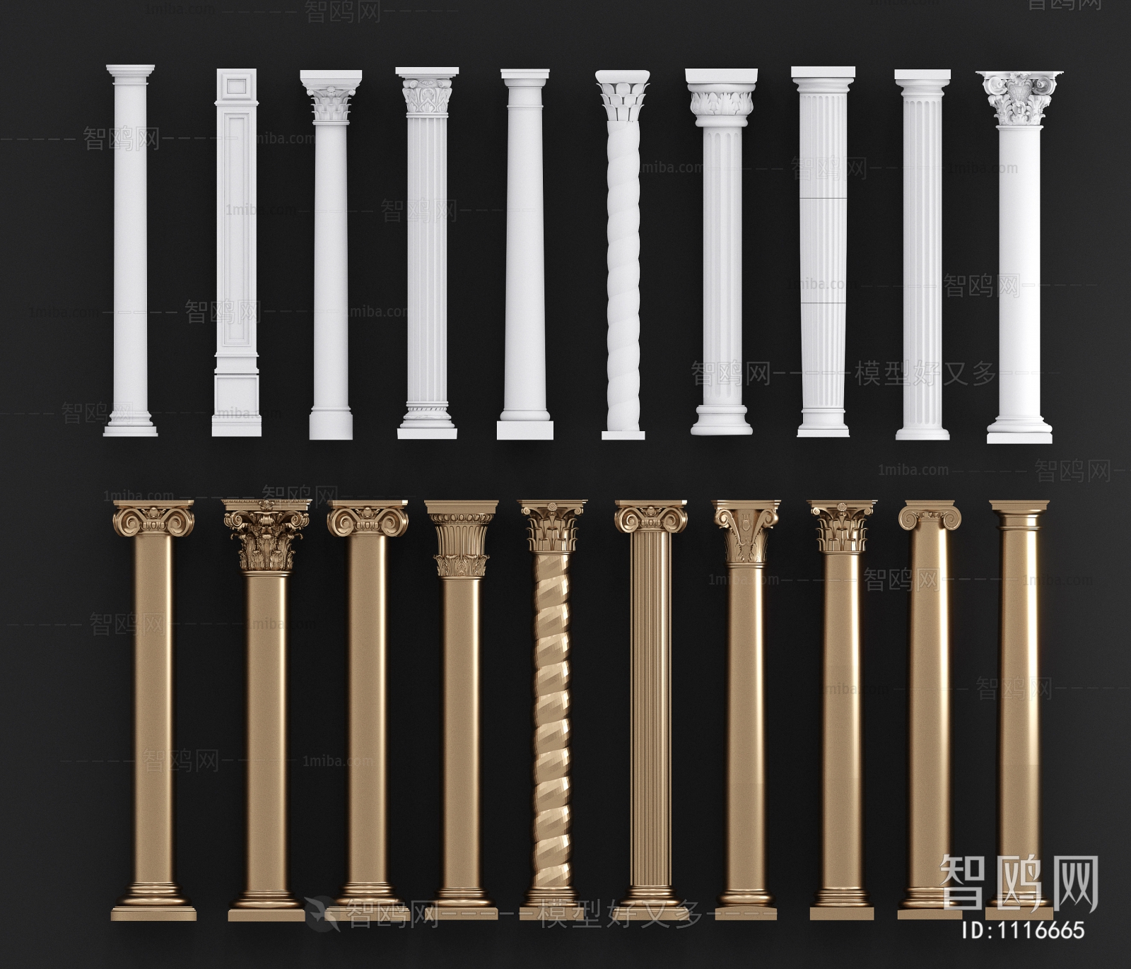 European Style Roman Pillar