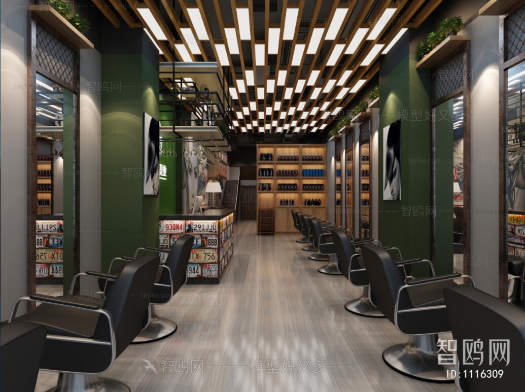 Industrial Style Barbershop