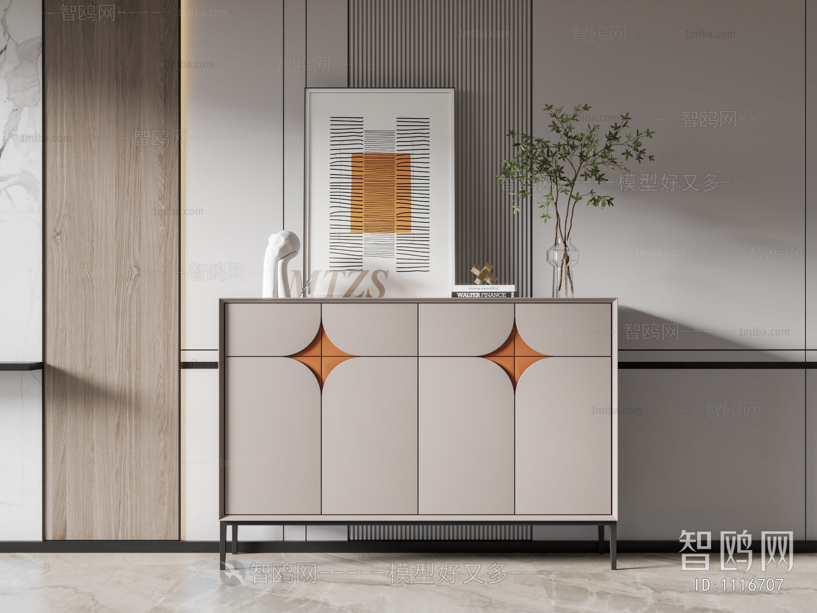 Modern Side Cabinet/Entrance Cabinet