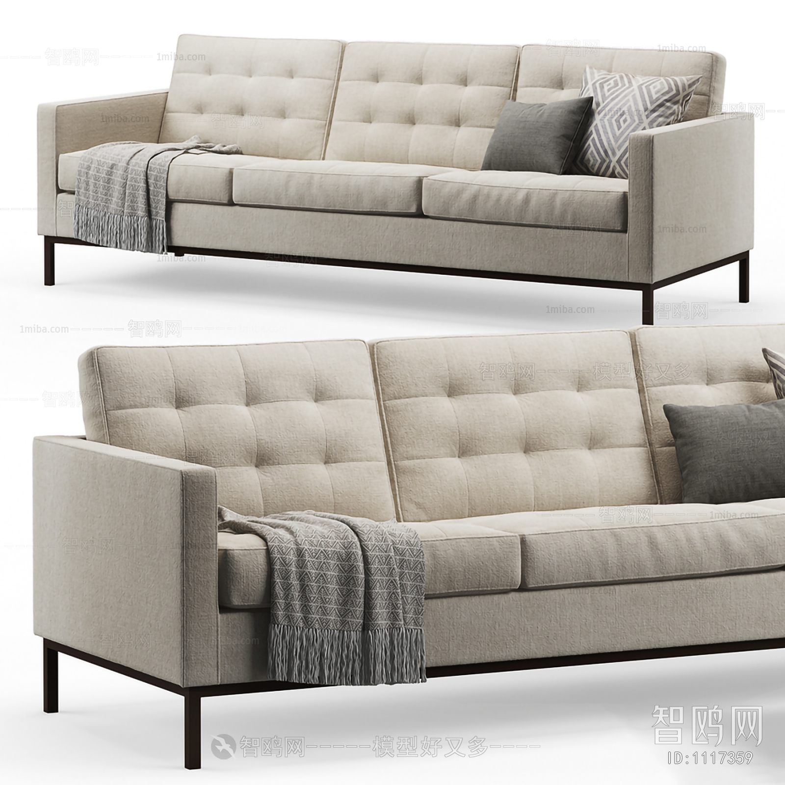 Modern Three-seat Sofa