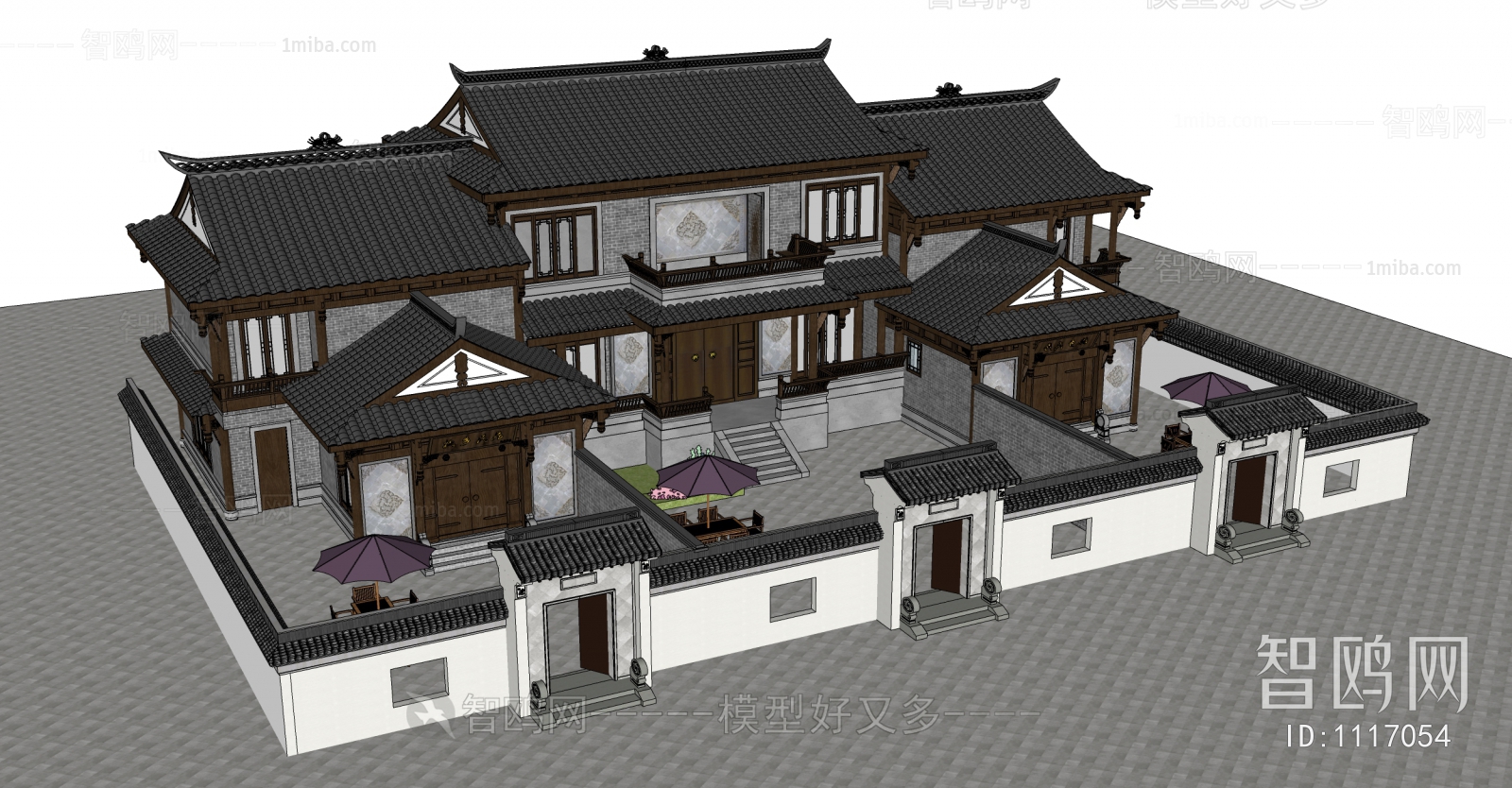 Chinese Style Villa Appearance