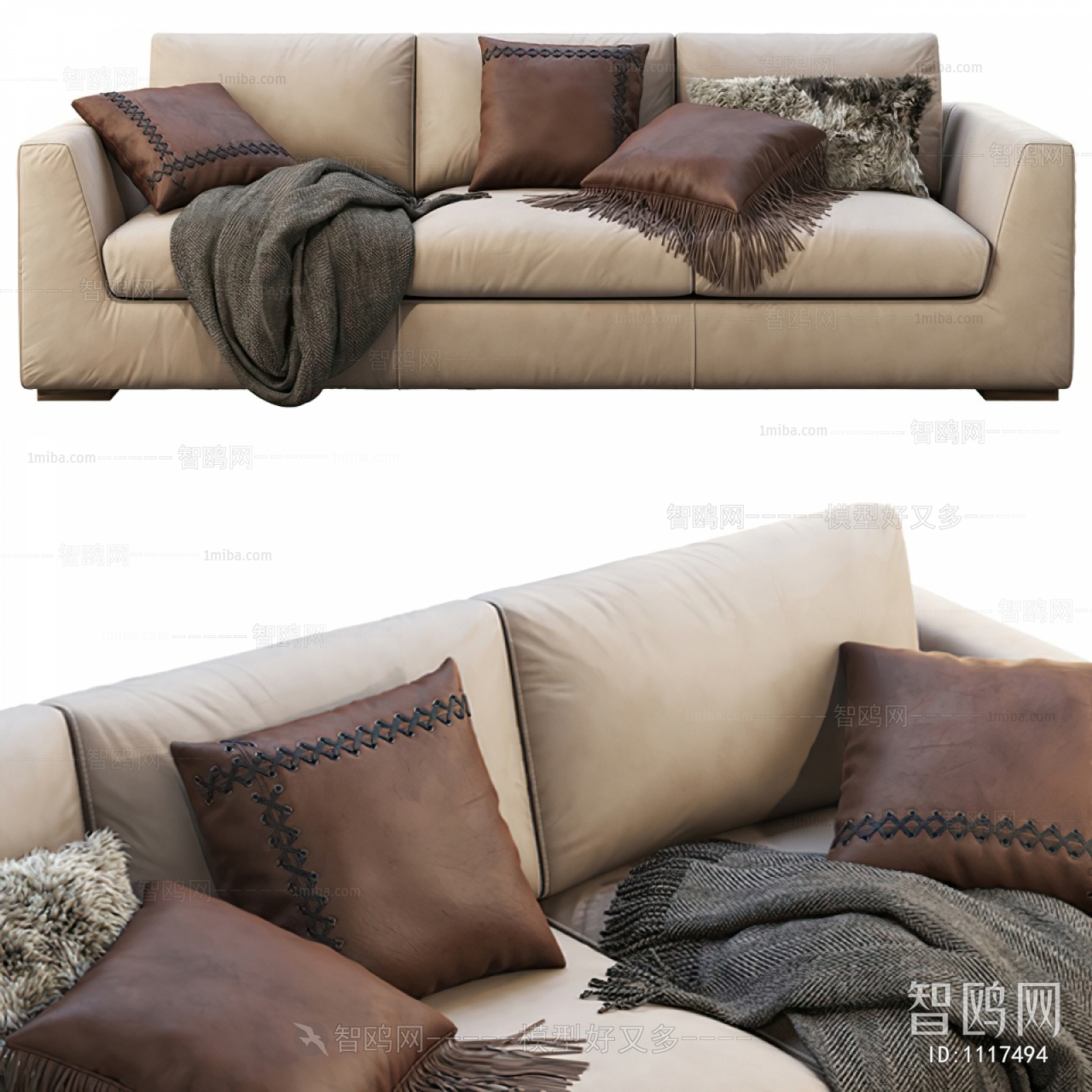 Modern Three-seat Sofa