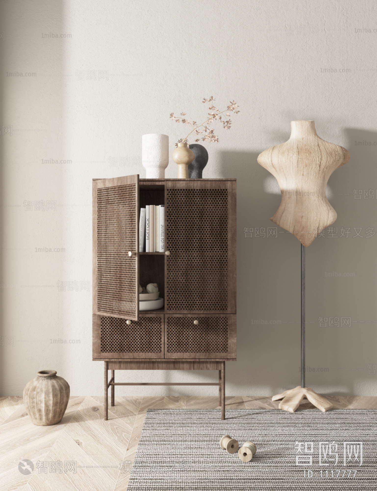 Wabi-sabi Style Side Cabinet/Entrance Cabinet