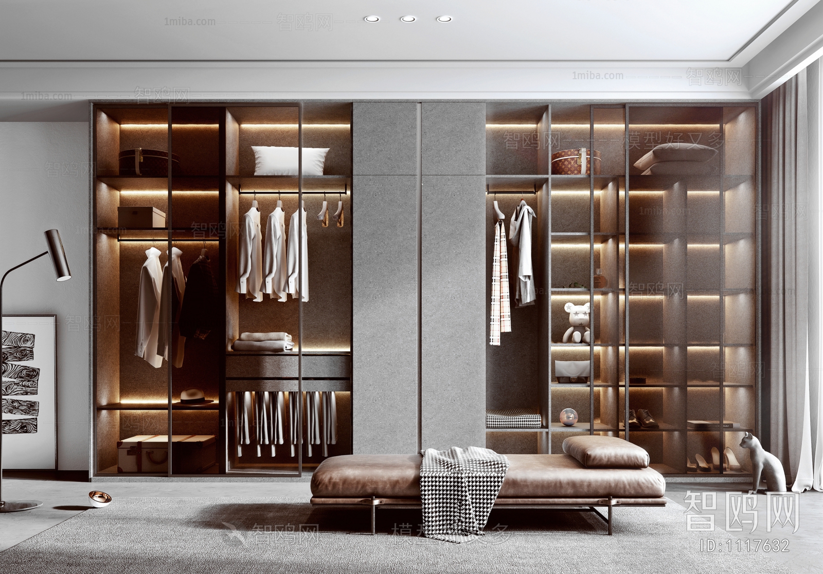 Modern Clothes Storage Area