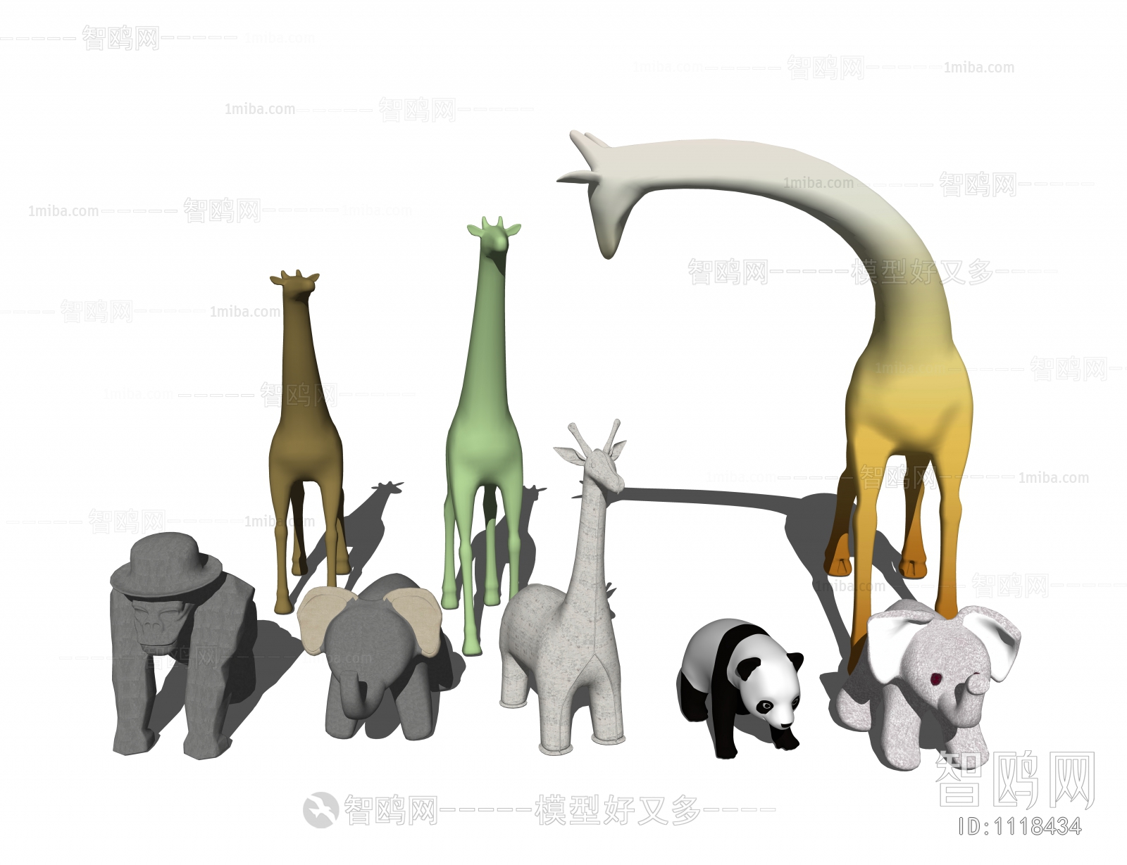 现代动物雕塑摆件