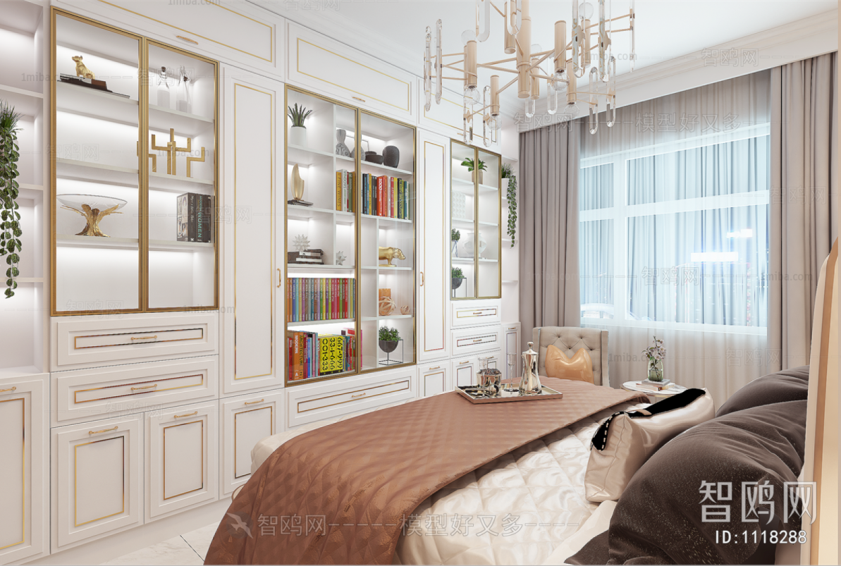 Simple European Style Bedroom