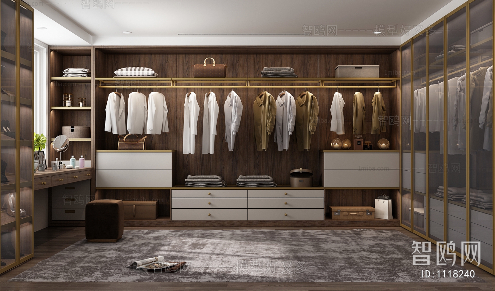 Modern Clothes Storage Area