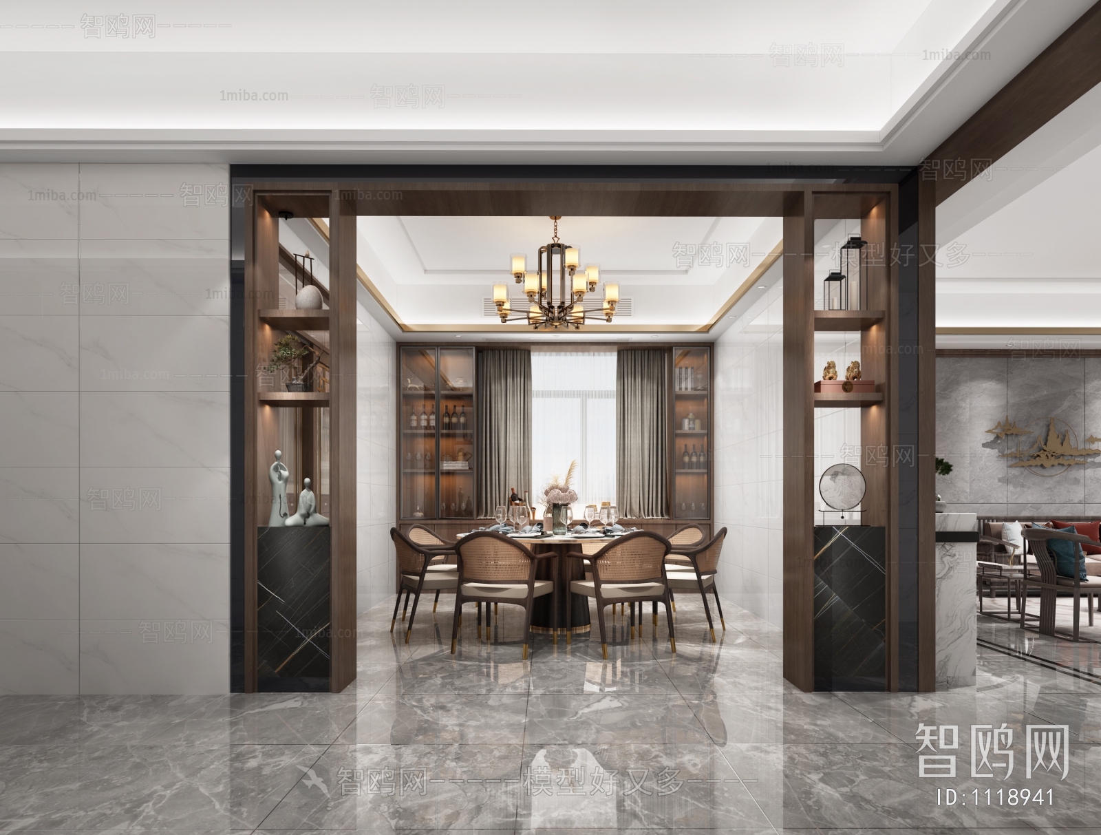 New Chinese Style Dining Room