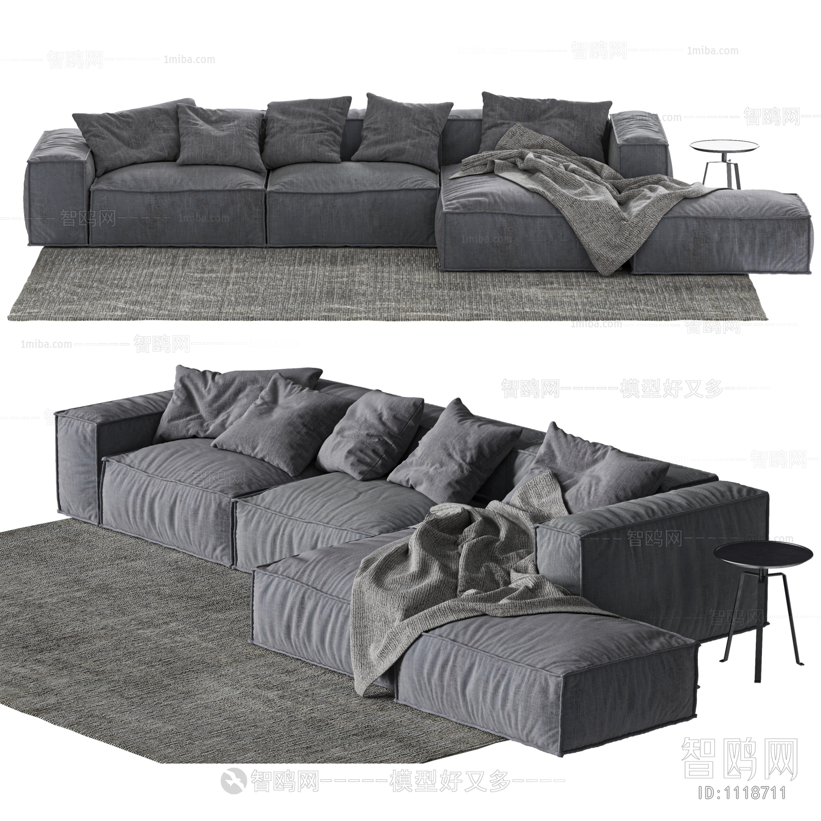 Modern Multi Person Sofa