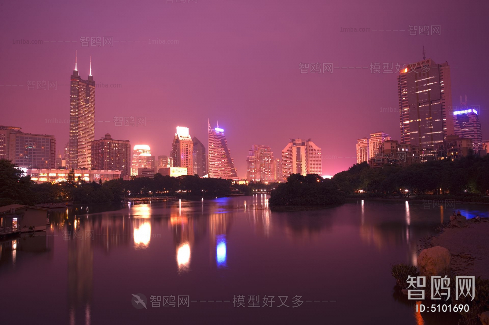 现代高清城市夜景