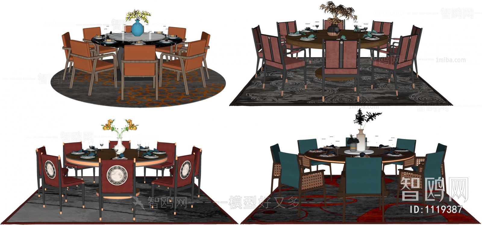 New Chinese Style Dining Table And Chairs