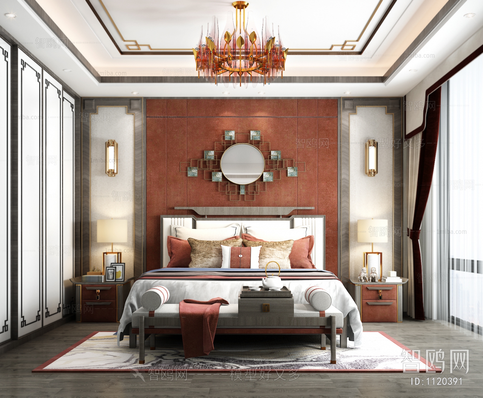 New Chinese Style Bedroom