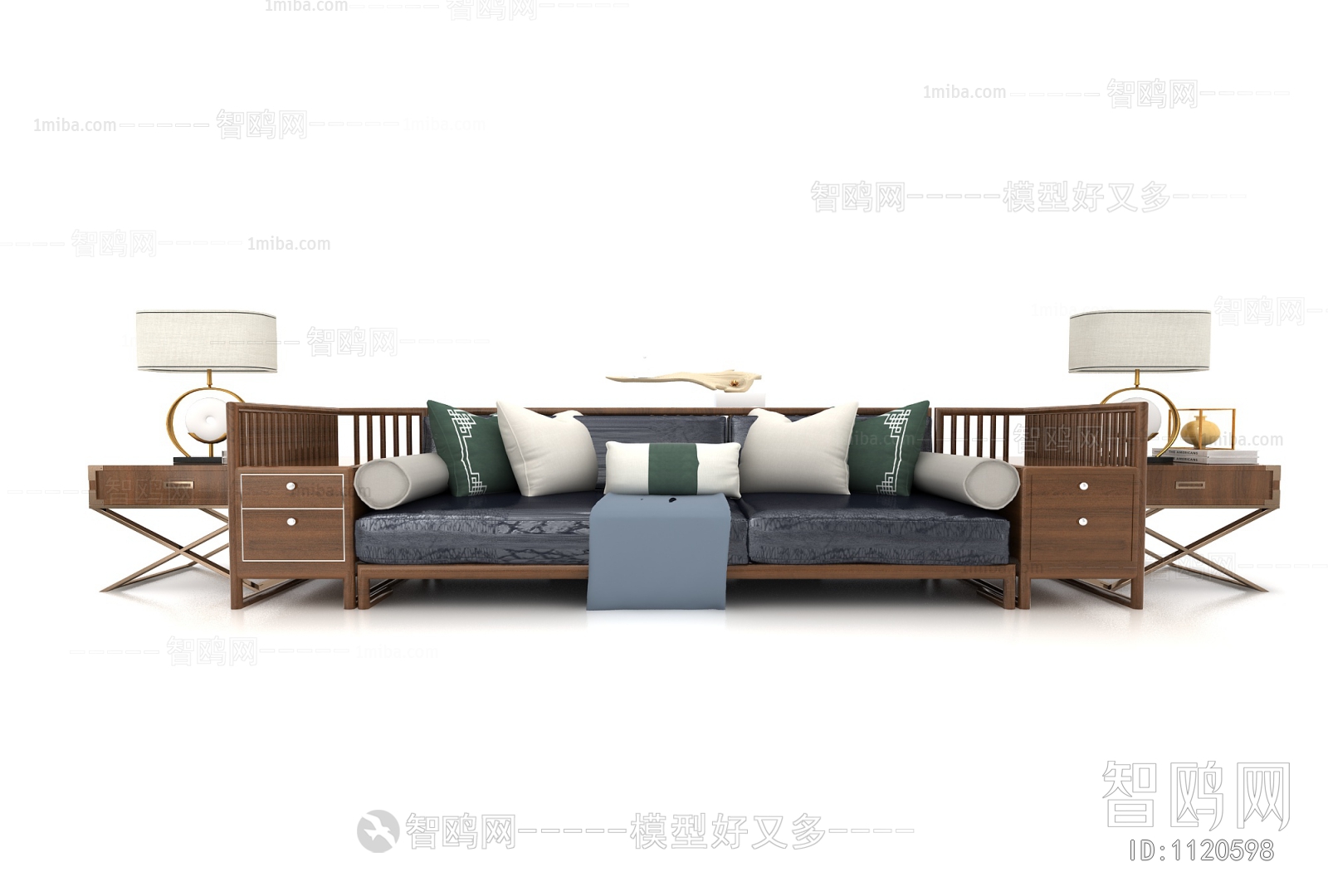 New Chinese Style A Sofa For Two