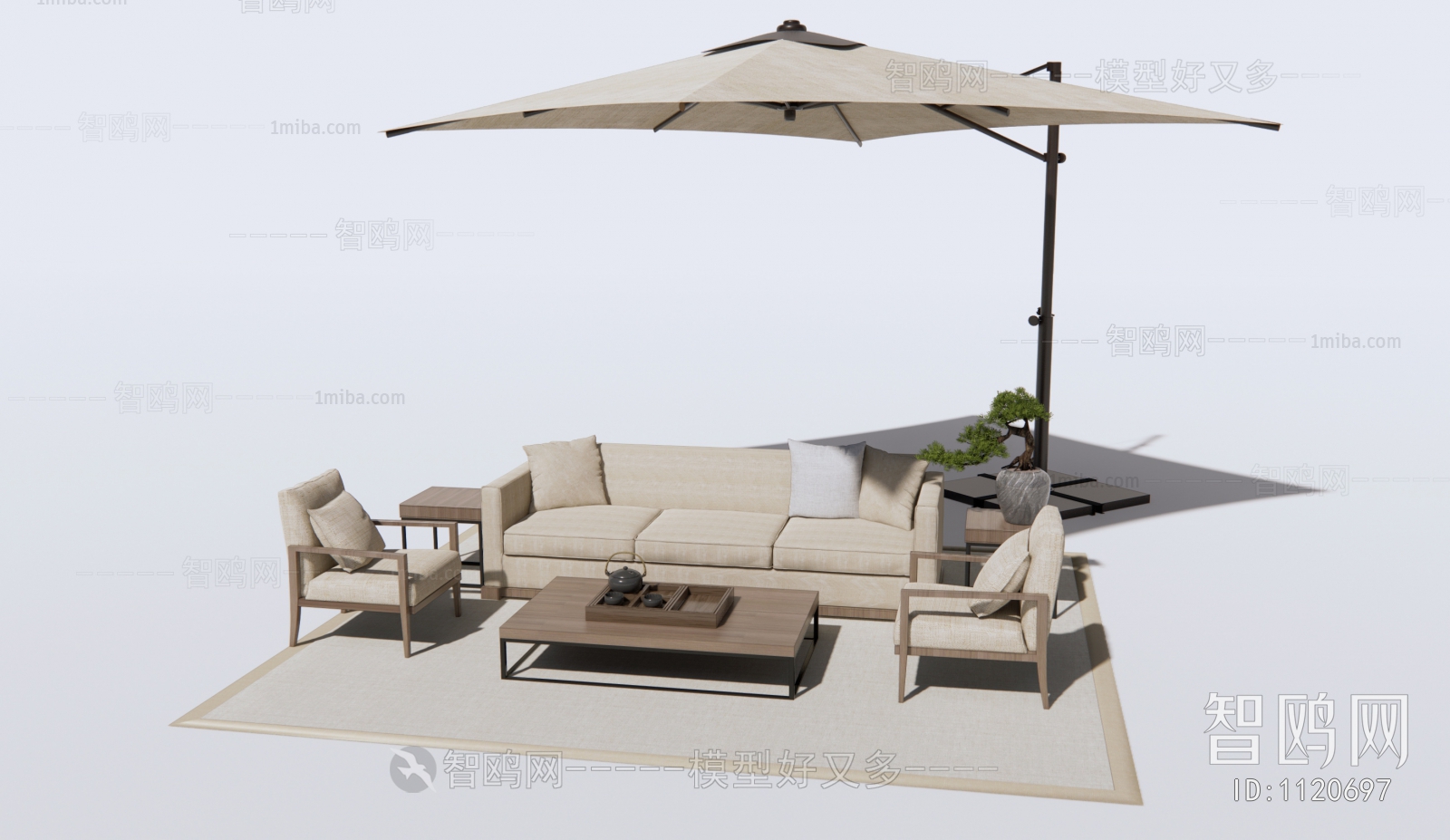 New Chinese Style Sofa Combination