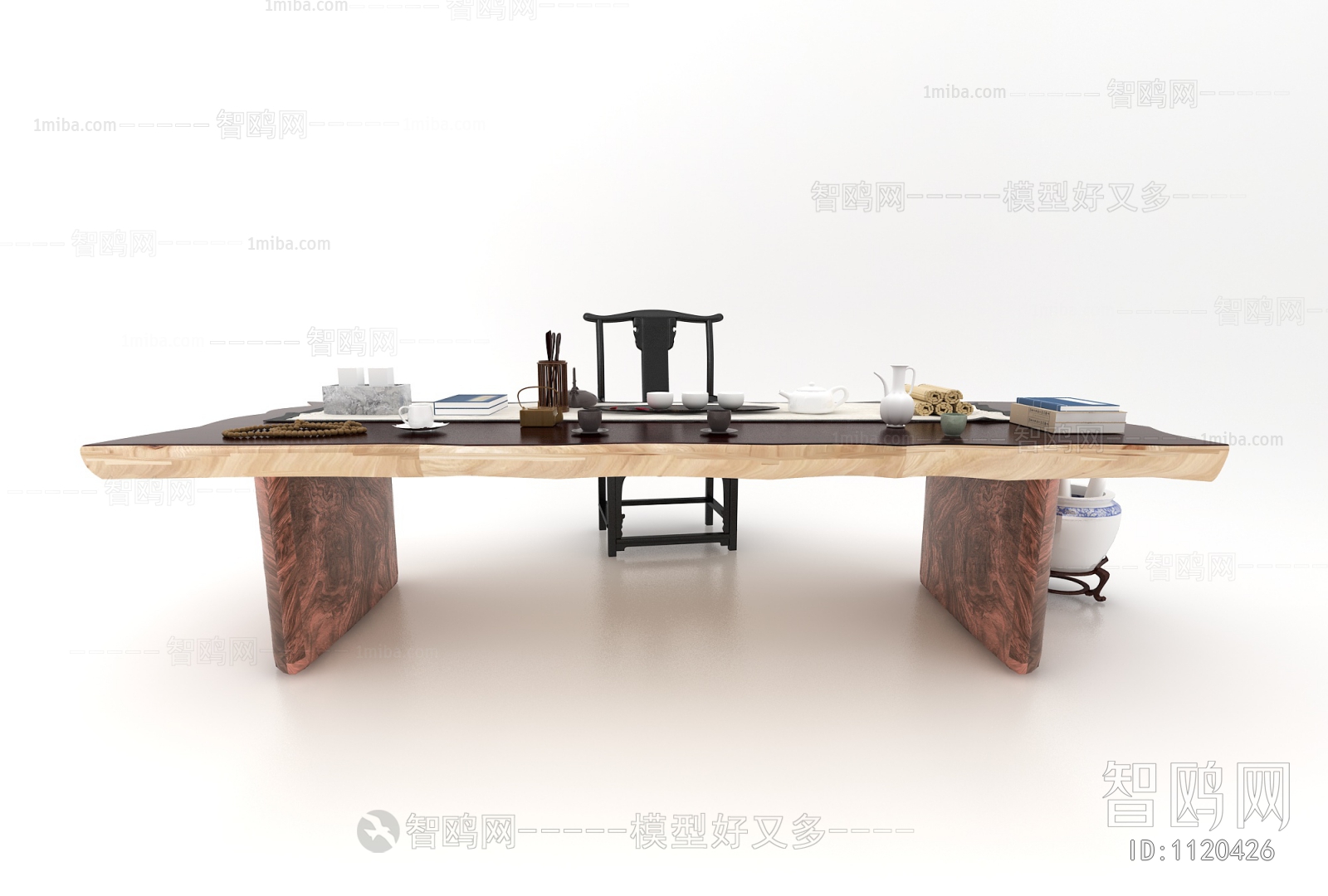 New Chinese Style Computer Desk And Chair