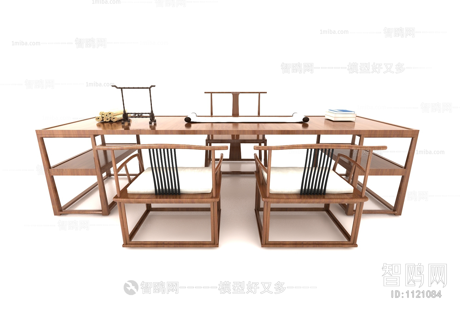 New Chinese Style Computer Desk And Chair