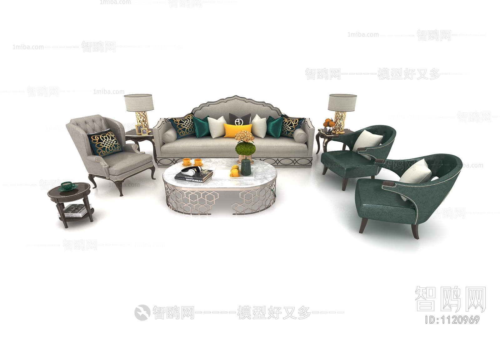 European Style Sofa Combination