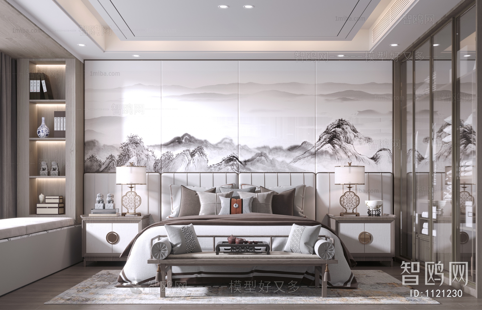 New Chinese Style Bedroom